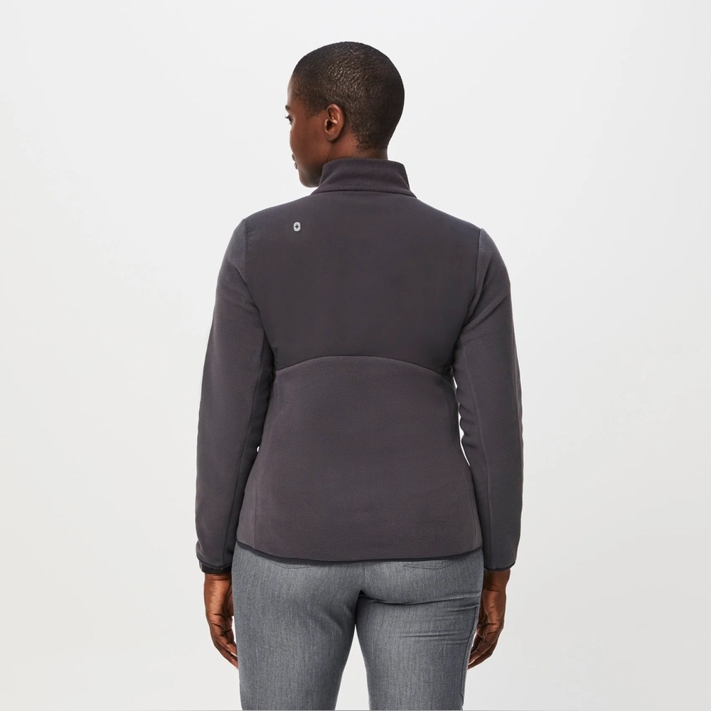 Figs Women’s Gray Shift Fleece Jacket™ size Small - Picture 2 of 11